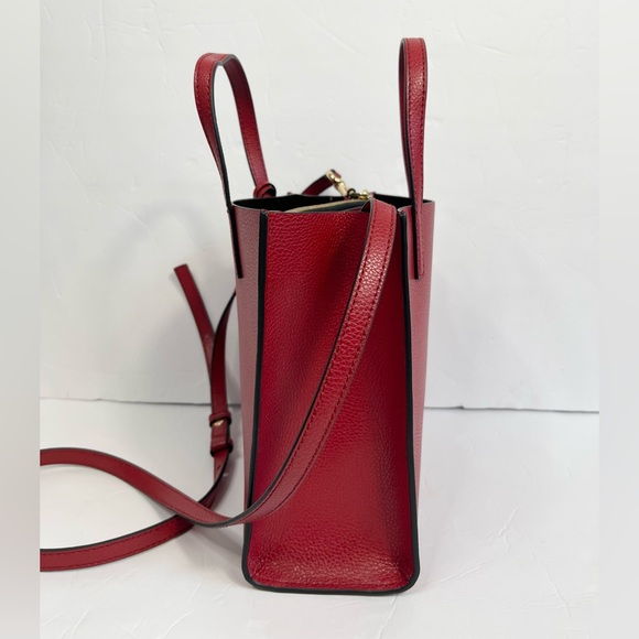 Marc Jacobs Cherry Red Handbag with Gold Details - Picture 5 of 11